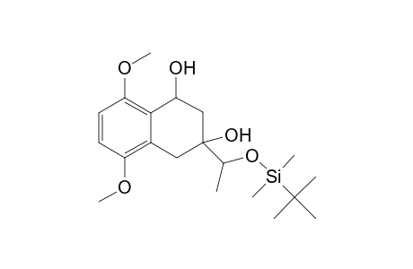 1,3-Naphthalenediol, 3-[1-[[(1,1-dimethylethyl)dimethylsilyl]oxy]eth yl]-1,2,3,4-tetrahydro-5,8-dimethoxy-, [1.alpha.,3.beta.,3(S*)]-(.+-.)-
