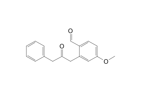 4-methoxy-2-(2-oxo-3-phenylpropyl)benzaldehyde