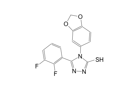 4H-1,2,4-triazole-3-thiol, 4-(1,3-benzodioxol-5-yl)-5-(2,3-difluorophenyl)-