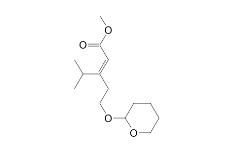 (Z)-methyl 4-methyl-3-[2-(tetrahydro-2H-pyran-2-yloxy)ethyl]-2-pentenoate