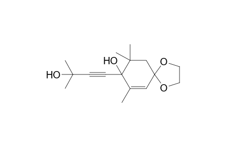 8-(3'-Hydroxy-3'-methyl-1'-butynyl)-7,9,9-trimethyl-1,4-dioxaspiro[4.5]dec-6-en-8-ol