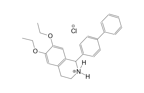 isoquinolinium, 1-[1,1'-biphenyl]-4-yl-6,7-diethoxy-1,2,3,4-tetrahydro-, chloride
