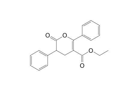 6-Oxo-2, 5-diphenyl-5, 6-dihydro-2H-pyran-3-carboxylic acid ethyl ester