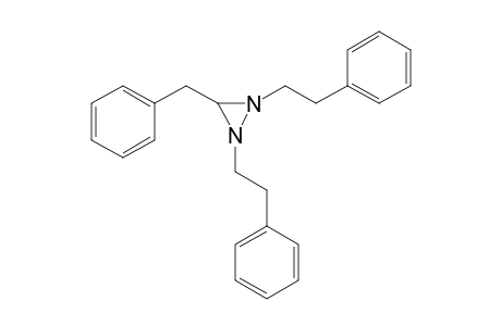1,2-bis(2-phenylethyl)-3-(phenylmethyl)diaziridine