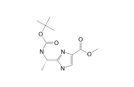 METHYL-2-[(S)-1-TERT.-BUTOXYCARBONYLAMINOETHYL]-IMIDAZOLE-4-CARBOXYLATE