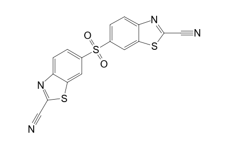 6-[(2-cyano-1,3-benzothiazol-6-yl)sulfonyl]-1,3-benzothiazole-2-carbonitrile