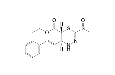 trans-Ethyl 2-Methylsulfinyl-5-(2-phenylethenyl)-dihydro-4H-1,3,4-thiadiazine-6-carboxylate