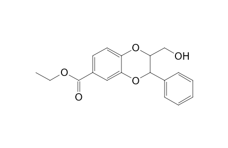 2-(hydroxymethyl)-3-phenyl-2,3-dihydro-1,4-benzodioxin-6-carboxylic acid ethyl ester