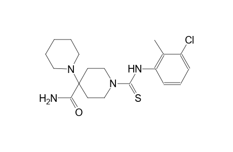 1'-((3-chloro-2-methylphenyl)carbamothioyl)-[1,4'-bipiperidine]-4'-carboxamide