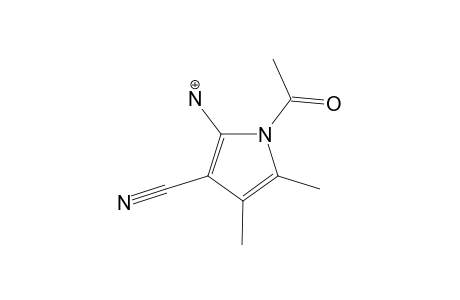 1-ACETO-2-AMINO-3-CYANO-4,5-DIMETHYL-PYRROLE;N-PROTONATED
