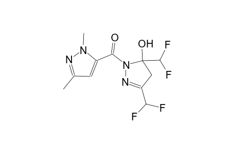 3,5-bis(difluoromethyl)-1-[(1,3-dimethyl-1H-pyrazol-5-yl)carbonyl]-4,5-dihydro-1H-pyrazol-5-ol