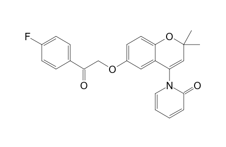 1-[6-[2-(4-fluorophenyl)-2-keto-ethoxy]-2,2-dimethyl-chromen-4-yl]-2-pyridone