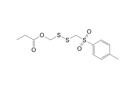 (p-tolylsulfonylmethyldisulfanyl)methyl propanoate