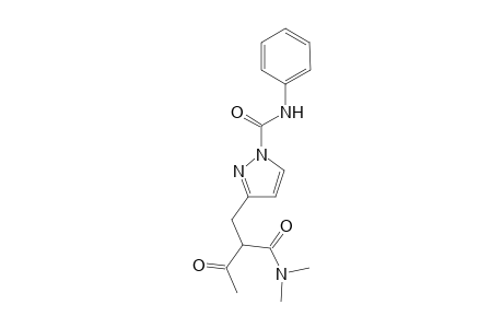 N1-Phenyl-3-{2-[(dimethylamino)carbonyl]-3-oxobutyl}-1H-1-pyrazolecarboxamide