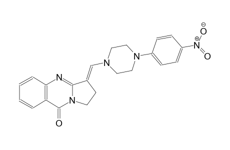 (3E)-3-{[4-(4-nitrophenyl)-1-piperazinyl]methylene}-2,3-dihydropyrrolo[2,1-b]quinazolin-9(1H)-one