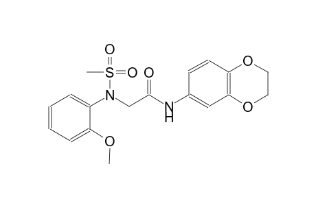 N-(2,3-dihydro-1,4-benzodioxin-6-yl)-2-[2-methoxy(methylsulfonyl)anilino]acetamide