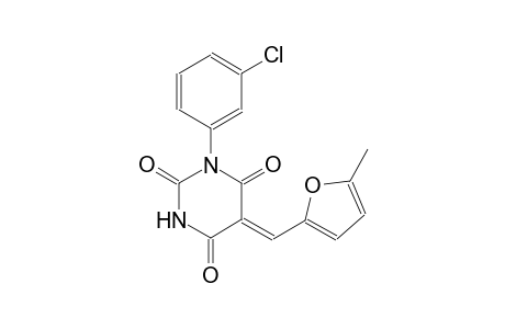 (5Z)-1-(3-chlorophenyl)-5-[(5-methyl-2-furyl)methylene]-2,4,6(1H,3H,5H)-pyrimidinetrione
