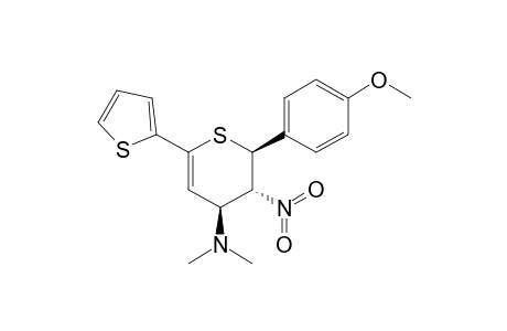 (2S,3R,4S)-2-(4-methoxyphenyl)-N,N-dimethyl-3-nitro-6-(2-thienyl)-3,4-dihydro-2H-thiopyran-4-amine