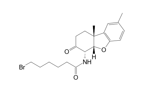 6-bromo-N-(8,9bbeta-dimethyl-1,2,3,4abeta,9b-hexahydro-3-oxo-4a-dibenzofuranyl)hexanamide