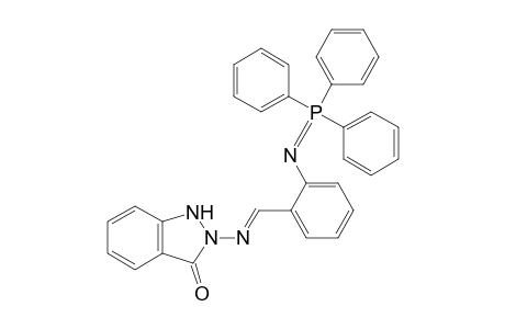 2-[(E)-[2-(triphenylphosphoranylideneamino)benzylidene]amino]indazolin-3-one