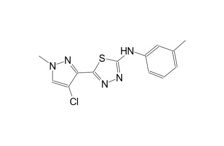 5-(4-chloro-1-methyl-1H-pyrazol-3-yl)-N-(3-methylphenyl)-1,3,4-thiadiazol-2-amine