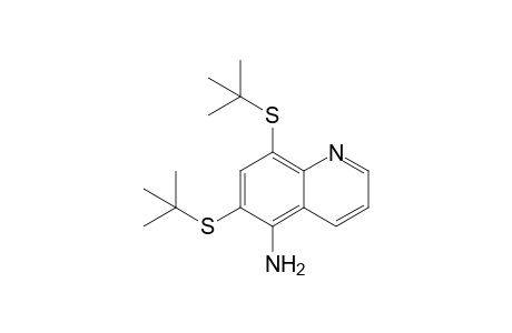 5-Amino-6,8-di(1,1-dimethylethylthio)quinoline