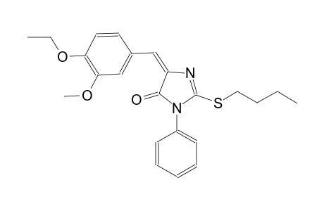 4H-imidazol-4-one, 2-(butylthio)-5-[(4-ethoxy-3-methoxyphenyl)methylene]-3,5-dihydro-3-phenyl-, (5E)-