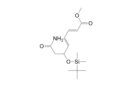 2,4-Octadienoic acid, 8-amino-6-[[(1,1-dimethylethyl)dimethylsilyl]oxy]-8-oxo-, methyl ester, (E,E)-(.+-.)-