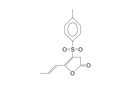 2(3H)-Furanone, 4-[(4-methylphenyl)sulfonyl]-5-(1-propenyl)-, (E)-