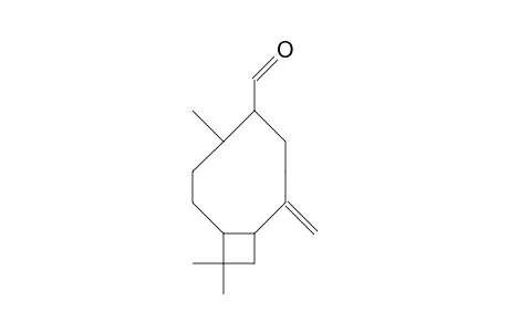 2-Methylene-6,10,10-trimethyl-bicyclo(7.2.0)undecane-5-carboxaldehyde
