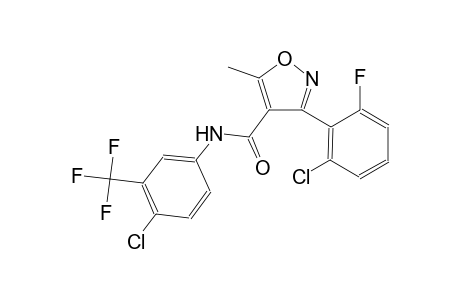 4-Isoxazolecarboxamide, 3-(2-chloro-6-fluorophenyl)-N-[4-chloro-3-(trifluoromethyl)phenyl]-5-methyl-
