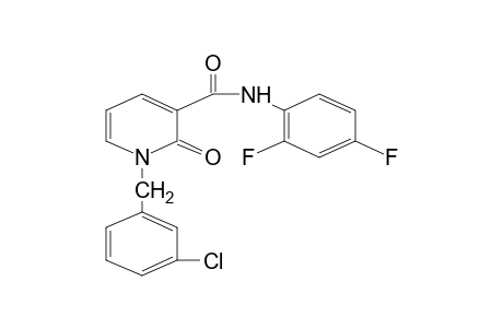 1-(m-CHLOROBENZYL)-2',4'-DIFLUORO-1,2-DIHYDRO-2-OXONICOTINANILIDE