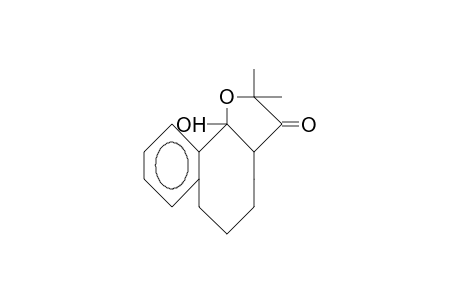 11b-Hydroxy-2,2-dimethyl-3a,4,5,6,7,11b-hexahydro-benzo(7,8)cycloocta(1,2-B)furan-3(2H)-one