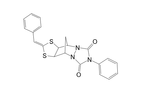 2,6-exo-9,11-Dioxo-10-phenyl-4-phenylmethylene-3,5-dithia-8,10,12-triazatetracyclo[5.5.1.0(2,6).0(8,12)]tridecane