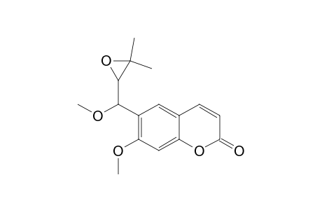 2H-1-Benzopyran-2-one, 6-[(3,3-dimethyloxiranyl)methoxymethyl]-7-methoxy-