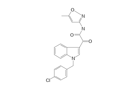 1H-Indole-3-acetamide, 1-[(4-chlorophenyl)methyl]-N-(5-methyl-3-isoxazolyl)-.alpha.-oxo-