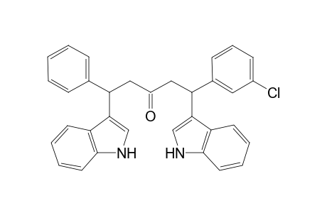 1-(3-Chlorophenyl)-1,5-di(1H-indol-3-yl)-5-phenylpentan-3-one
