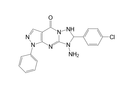 8-Amino-7-(4-chlorophenyl)-1-phenyl-7,8-dihydro-1H-pyrazolo[3,4-d][1,2,4]triazolo[1,5-a]pyrimidin-4(6H)-one