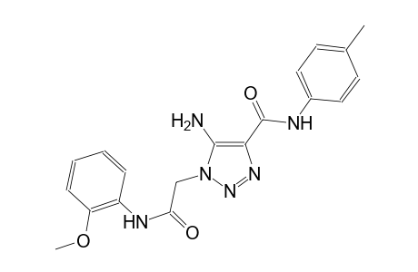 5-amino-1-[2-(2-methoxyanilino)-2-oxoethyl]-N-(4-methylphenyl)-1H-1,2,3-triazole-4-carboxamide