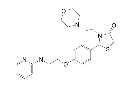 2-(4-(2-(Methyl(pyridin-2-yl)amino)ethoxy)phenyl)-3-(2-morpholinoethyl)thiazolidin-4-one