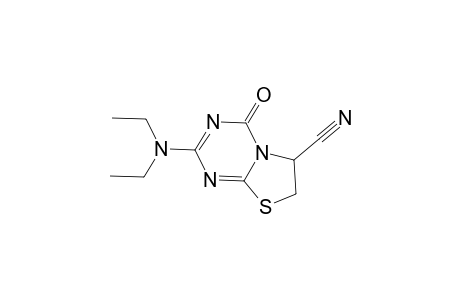 2-(Diethylamino)-4-oxo-6,7-dihydro-4H-[1,3]thiazolo[3,2-a][1,3,5]triazine-6-carbonitrile
