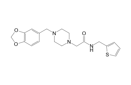 1-Pyrazineacetamide, 4-(1,3-benzodioxol-5-ylmethyl)hexahydro-N-(2-thienylmethyl)-