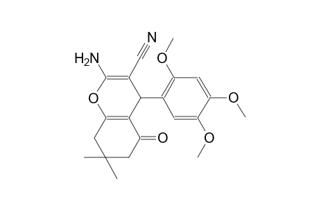 2-amino-7,7-dimethyl-5-oxo-4-(2,4,5-trimethoxyphenyl)-5,6,7,8-tetrahydro-4H-chromene-3-carbonitrile