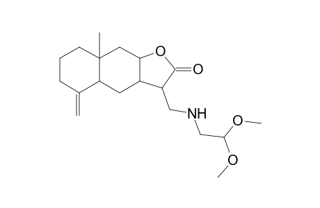 3-[(2,2-Dimethoxy-ethylamino)-methyl]-8a-methyl-5-methylene-decahydro-naphtho[2,3-b]furan-2-one