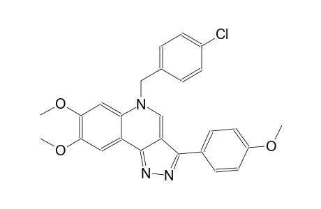 5H-pyrazolo[4,3-c]quinoline, 5-[(4-chlorophenyl)methyl]-7,8-dimethoxy-3-(4-methoxyphenyl)-