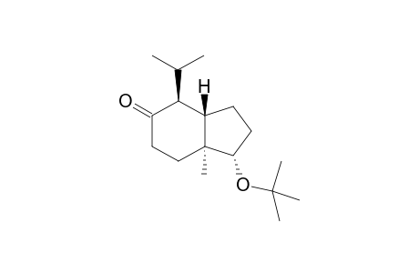 [1S,3aS,4S,7aS]-(+)-1-tert-Butoxy-4-isopropyl-7a-methyl-3a,4,7,7a-tetrahydro-5(6)-indan-5-one