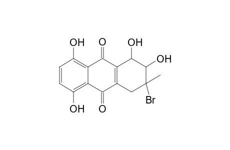 (1RS,2SR,3SR)-3-Bromo-1,2,5,8-tetrahydroxy-3-methyl-1,2,3,4-tetrahydro-9,10-anthraquinone