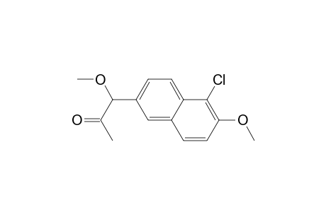 2-Propanone, 1-(5-chloro-6-methoxy-2-naphthalenyl)-1-methoxy-