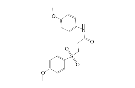 N-(4-methoxyphenyl)-3-[(4-methoxyphenyl)sulfonyl]propanamide