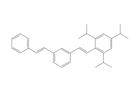 Benzene, 1-(2-phenylethenyl)-3-[2-[2,4,6-tris(1-methylethyl)phenyl]ethenyl]-, (E,E)-
